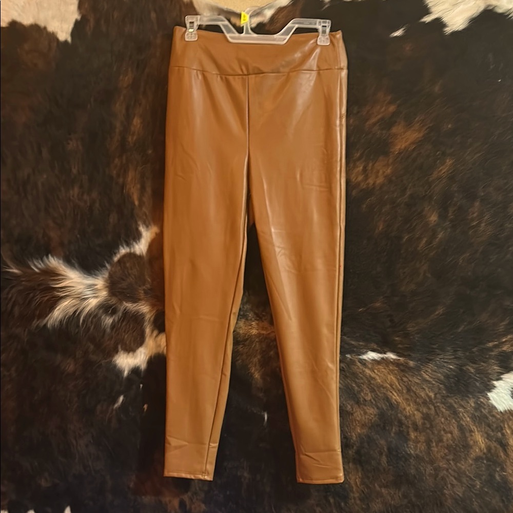 Iris Tan Faux Leather Apparel